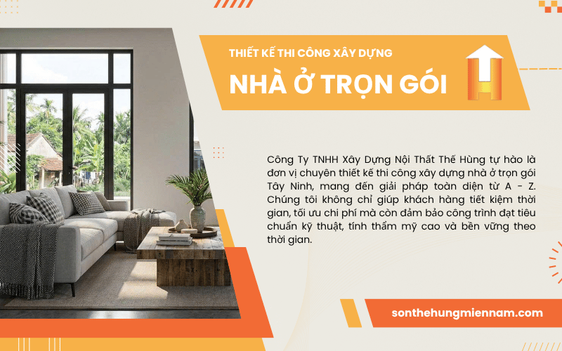 thiết kế thi công xây dựng nhà ở trọn gói Tây Ninh