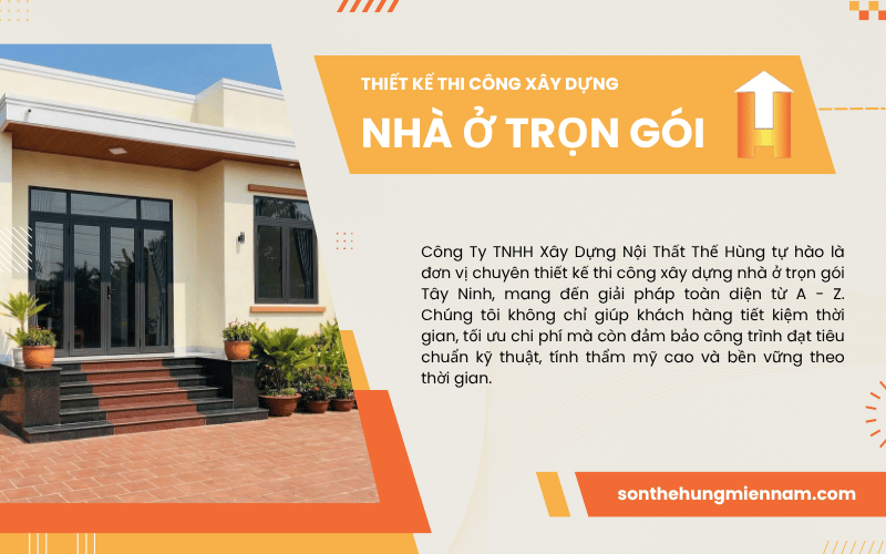 thiết kế thi công xây dựng nhà ở trọn gói Tây Ninh